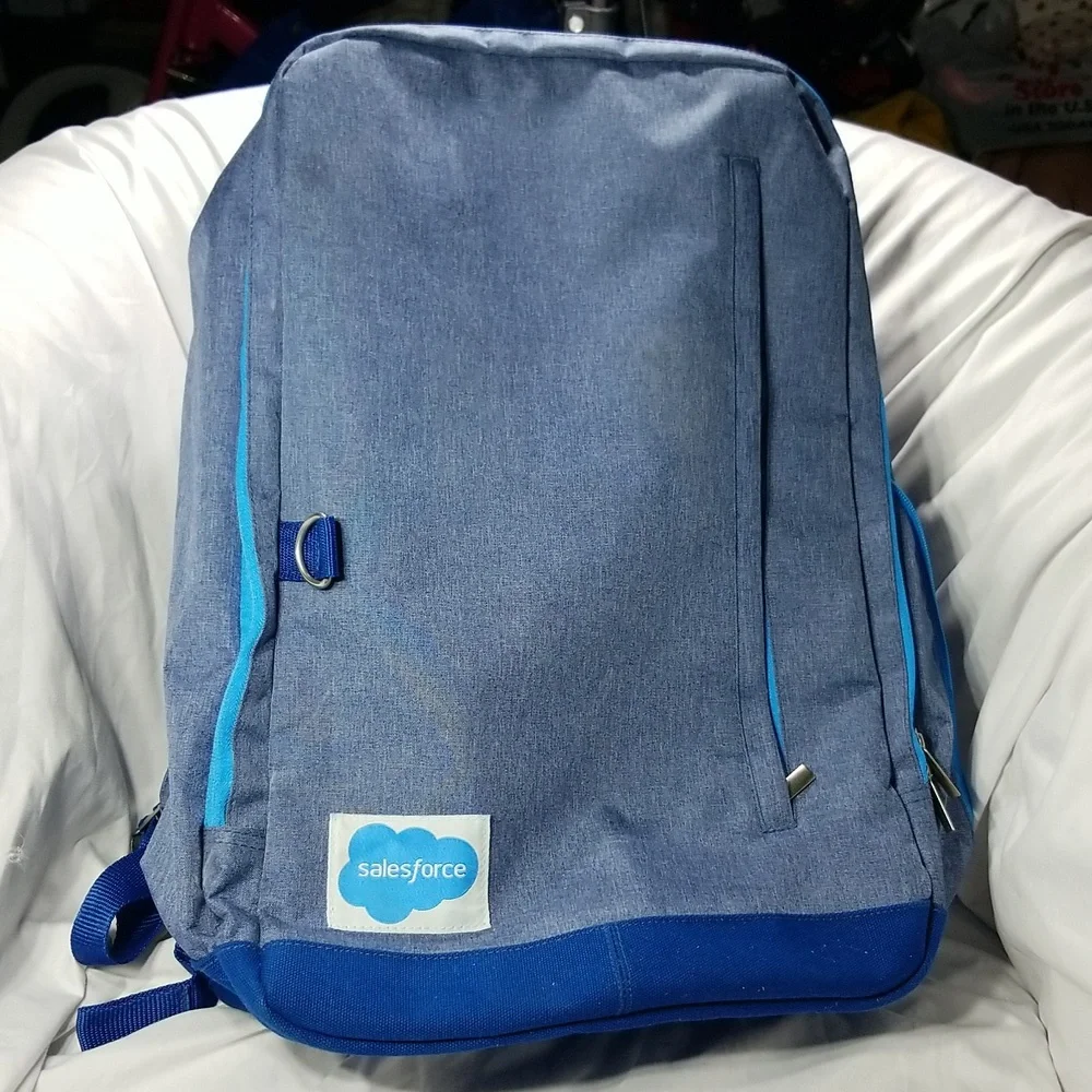 Salesforce Dreamforce Backpack Laptop Sleeve / Mesh Lining.
